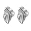 MESS56 STAINLESS STEEL ORGANIC SHAPED EARRING