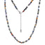 MNSS40 STAINLESS STEEL & HEMATITE BEADS NECKLACE WITH NATURAL STONE