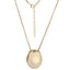 MNSS52 STAINLESS STEEL NECKLACE WITH OVAL PENDANT