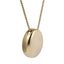 MNSS52 STAINLESS STEEL NECKLACE WITH OVAL PENDANT