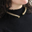 MNSS58 STAINLESS STEEL ELASTIC SNAKE CHAIN OPEN CHOKER