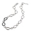 MNSS60 STAINLESS STEEL TWO TONE OVAL CHAIN LINK NECKLACE