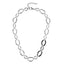 MNSS60 STAINLESS STEEL TWO TONE OVAL CHAIN LINK NECKLACE