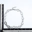 MNSS60 STAINLESS STEEL TWO TONE OVAL CHAIN LINK NECKLACE