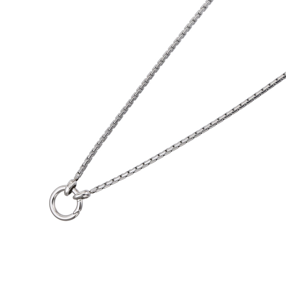 NSS702 STAINLESS STEEL NECKLACE  WITH RING