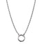 NSS702 STAINLESS STEEL NECKLACE  WITH RING