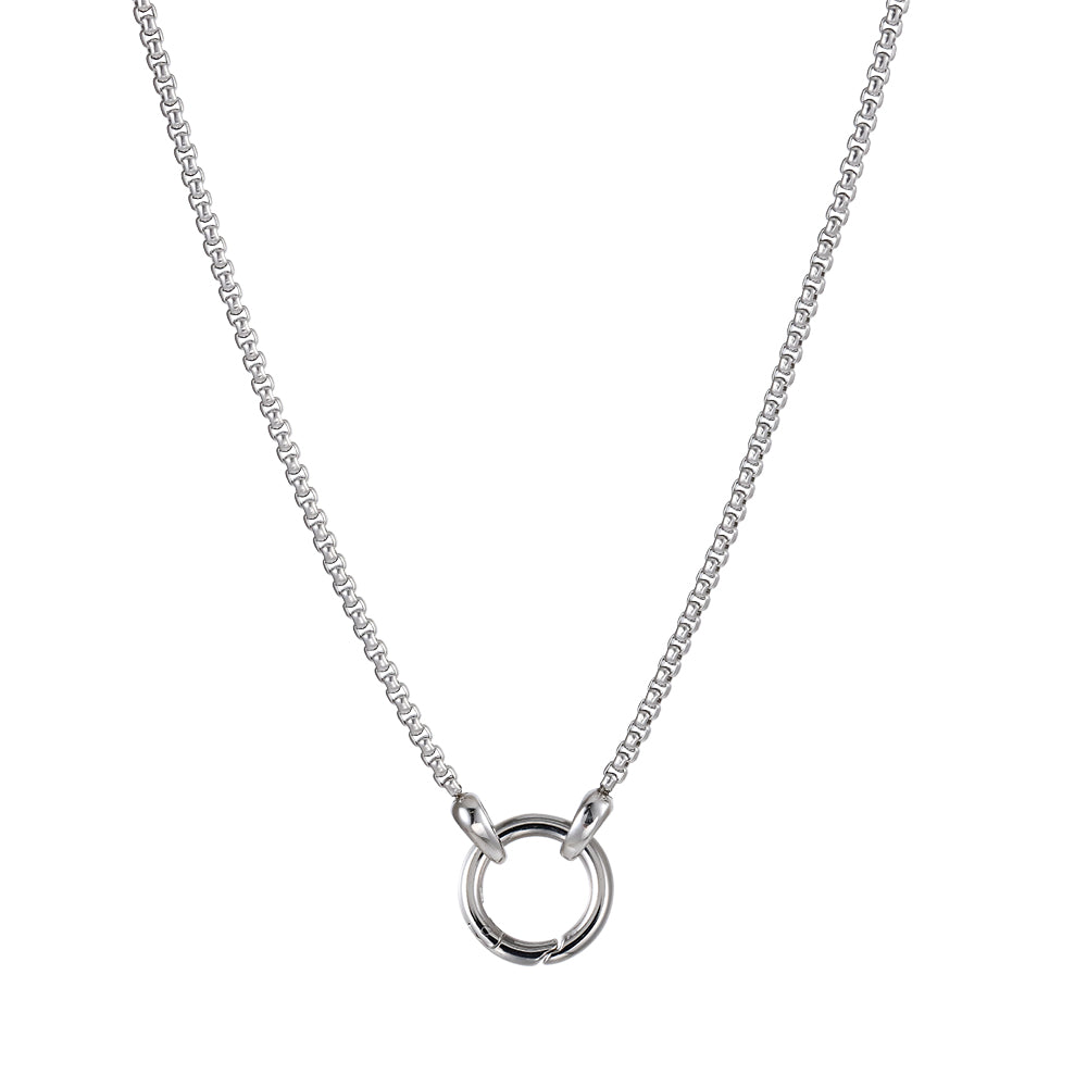 NSS703 STAINLESS STEEL  NECKLACE  WITH RING