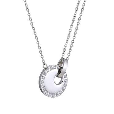 NSS498 STAINLESS STEEL NECKLACE WITH HEART DESIGN – AAB CO.