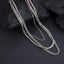 NSS973 STAINLESS STEEL MULTI CHAIN NECKLACE