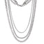 NSS973 STAINLESS STEEL MULTI CHAIN NECKLACE