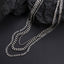 NSS975 STAINLESS STEEL MULTI  CHAIN NECKLACE