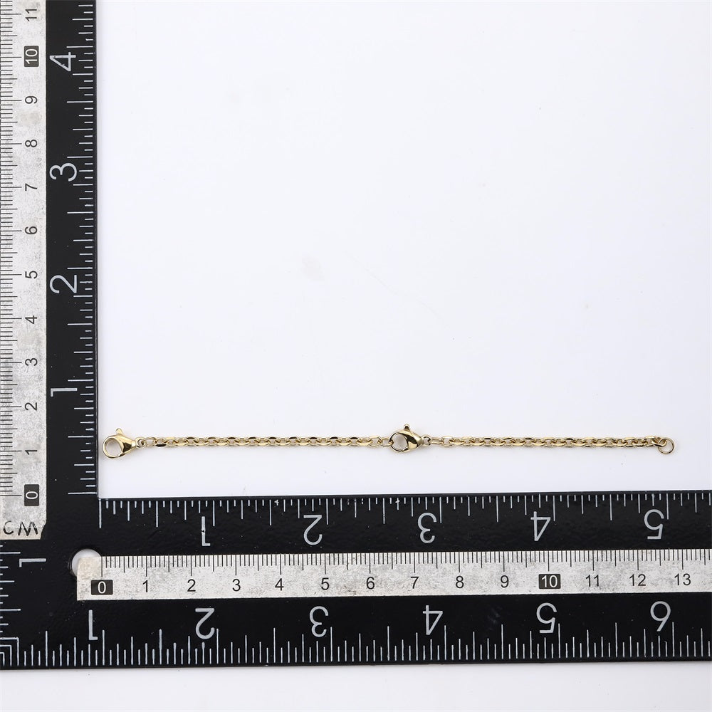 PS88 STAINLESS STEEL FACETED CABLE EXTENSION CHAIN