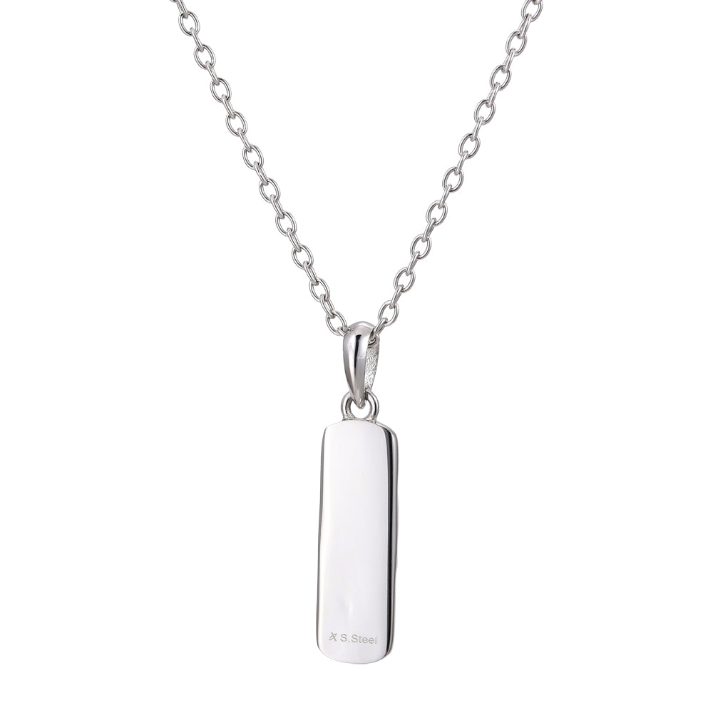 PSS1298 STAINLESS STEEL ROCK SHAPE PENDANT