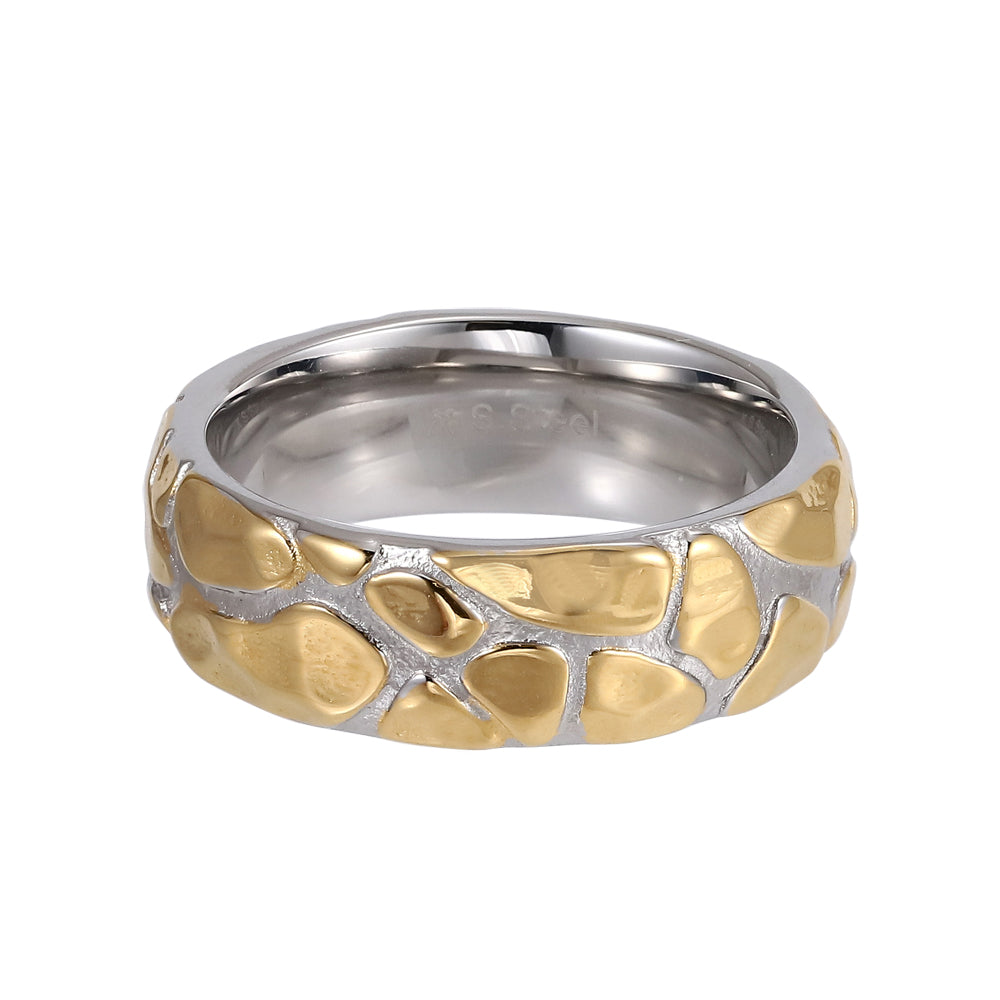 RSS1095 STAINLESS STEEL ROCK SHAPE RING