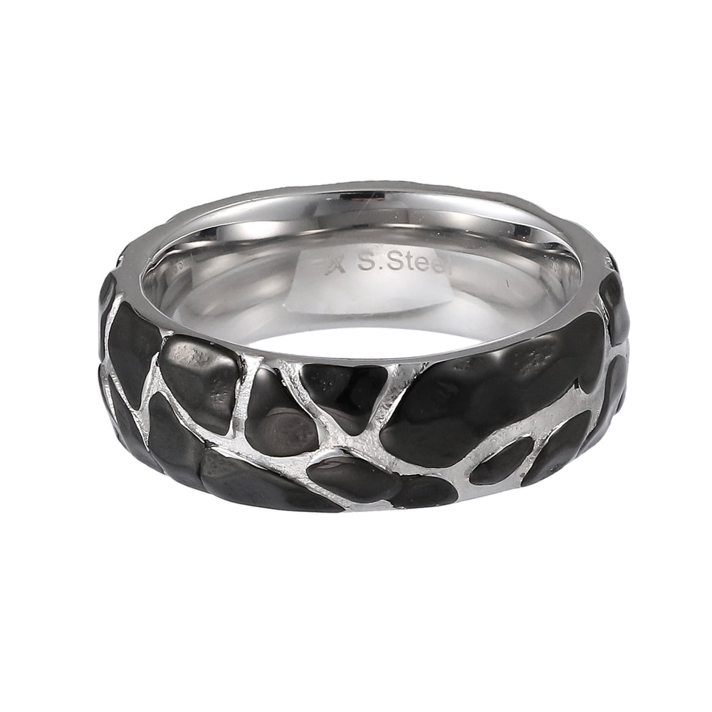 RSS1095 STAINLESS STEEL ROCK SHAPE RING