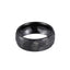 RTS75 TUNGSTEN RING WITH HAMMER DESIGN (CURVED)