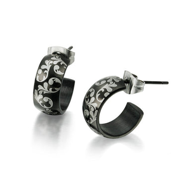 ESH30  STAINLESS STEEL EARRING PVD AAB CO..