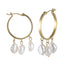 ESS722 STAINLESS STEEL EARRING WITH PEARL AAB CO..