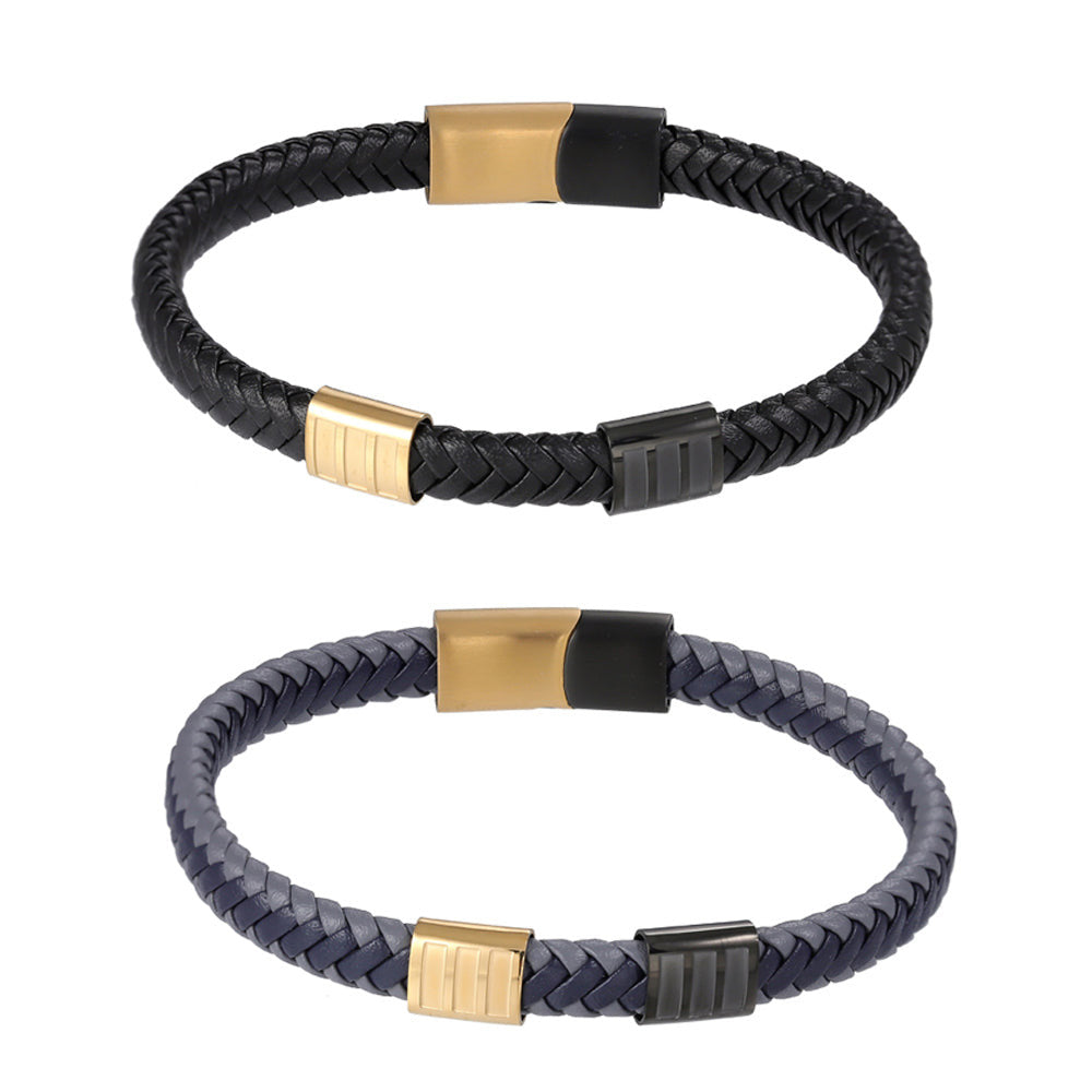 MBSS122 Faux Leather Bracelet – AAB CO.