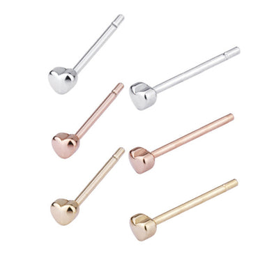 GESS104 STAINLESS STEEL EAR STUDS
(heart shape) AAB CO..