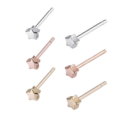 GESS106 STAINLESS STEEL EAR STUDS
(star shape) AAB CO..