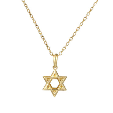 PSS1228 STAINLESS STEEL STAR OF DAVID PENDANT AAB CO..