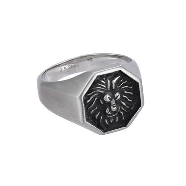 RSS1016 STAINLESS STEEL RING WITH LION AAB CO..